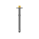 Mecca Wall Mounted Swivel Bath Spout Only 225mm Gun Metal