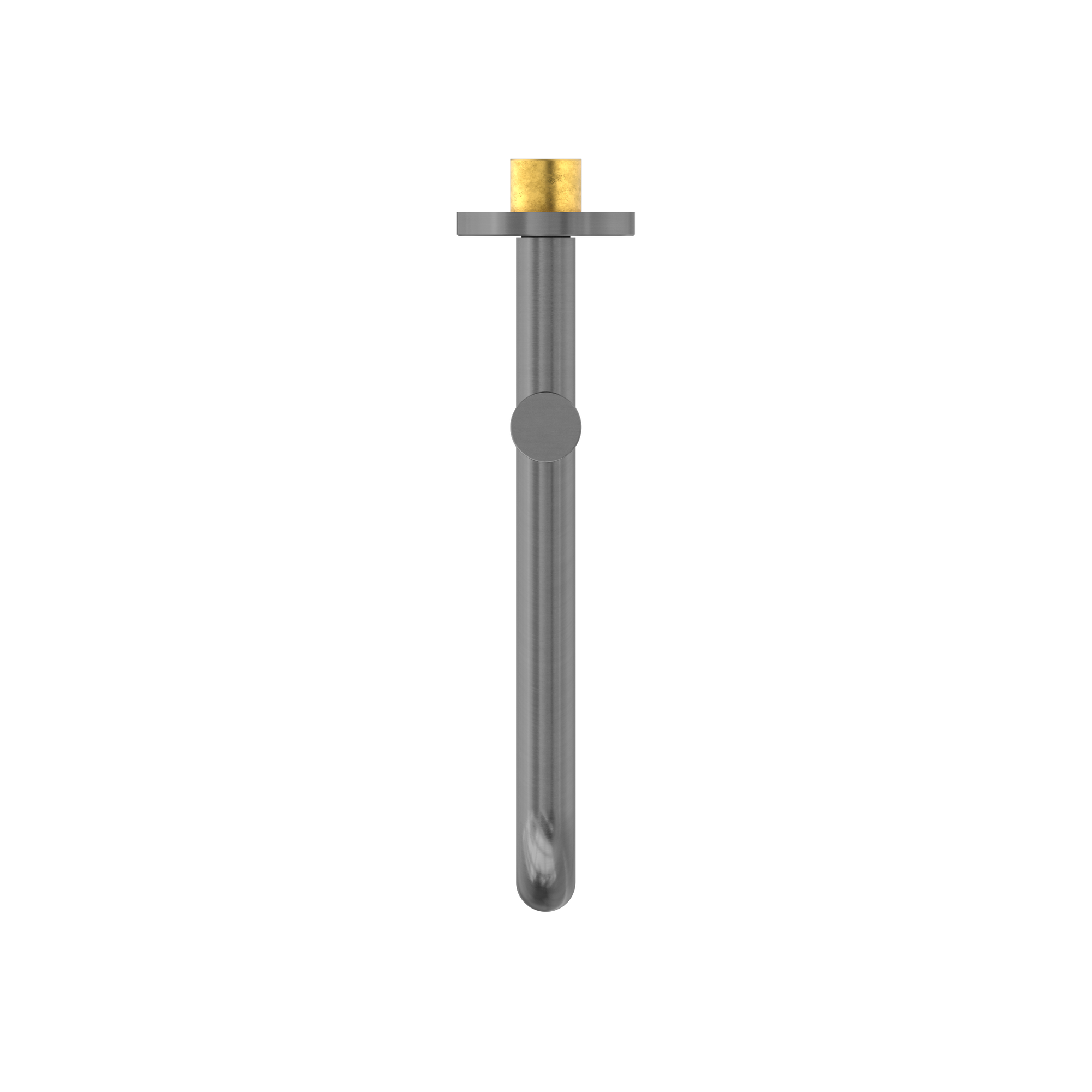 Mecca Wall Mounted Swivel Bath Spout Only 225mm Gun Metal