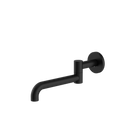 Mecca Wall Mounted Swivel Bath Spout Only 225mm Matte Black