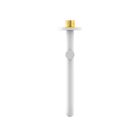 Mecca Wall Mounted Swivel Bath Spout Only 225mm Matte White