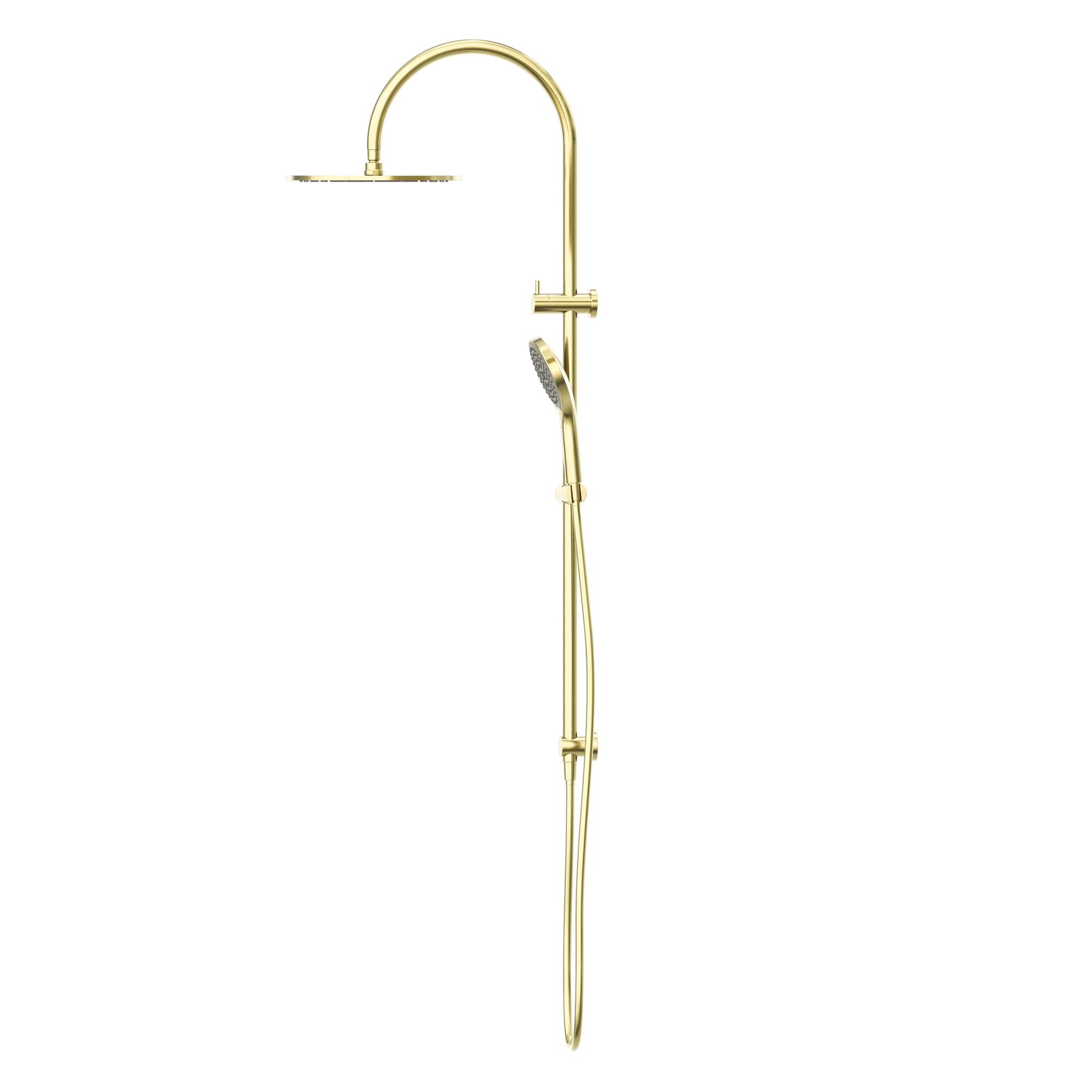 Mecca Twin Shower With Air Shower II Brushed Gold