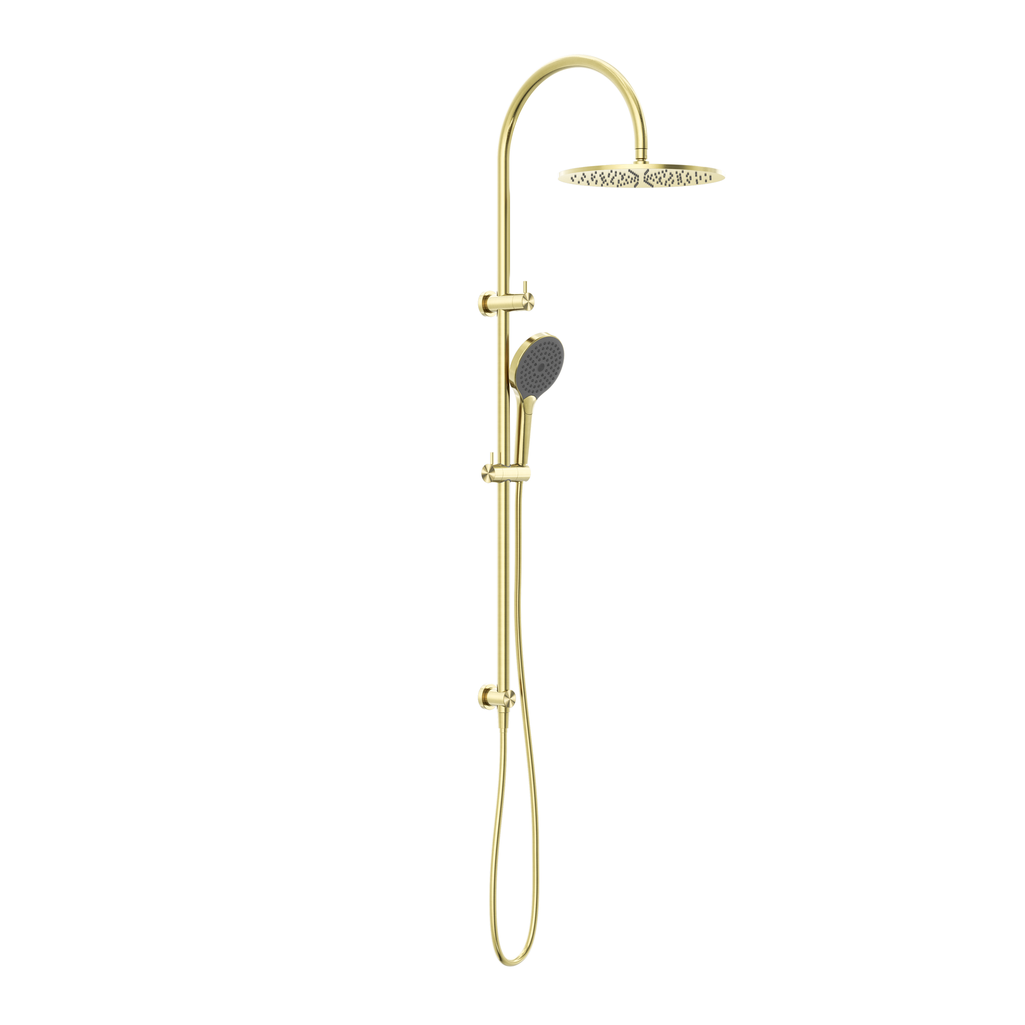 Mecca Twin Shower With Air Shower II Brushed Gold