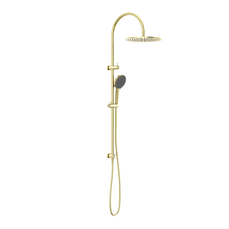 Mecca Twin Shower With Air Shower II Brushed Gold