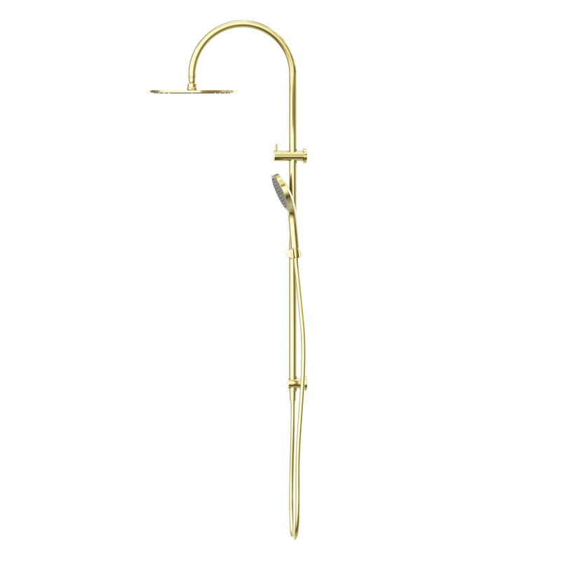 Mecca Twin Shower With Air Shower II Brushed Gold