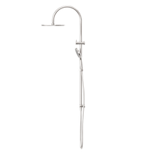 Mecca Twin Shower With Air Shower II Brushed Nickel