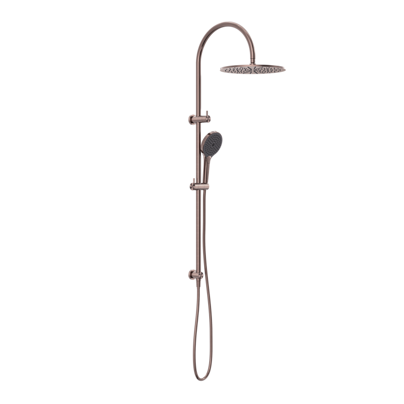 Mecca Twin Shower With Air Shower II Brushed Bronze
