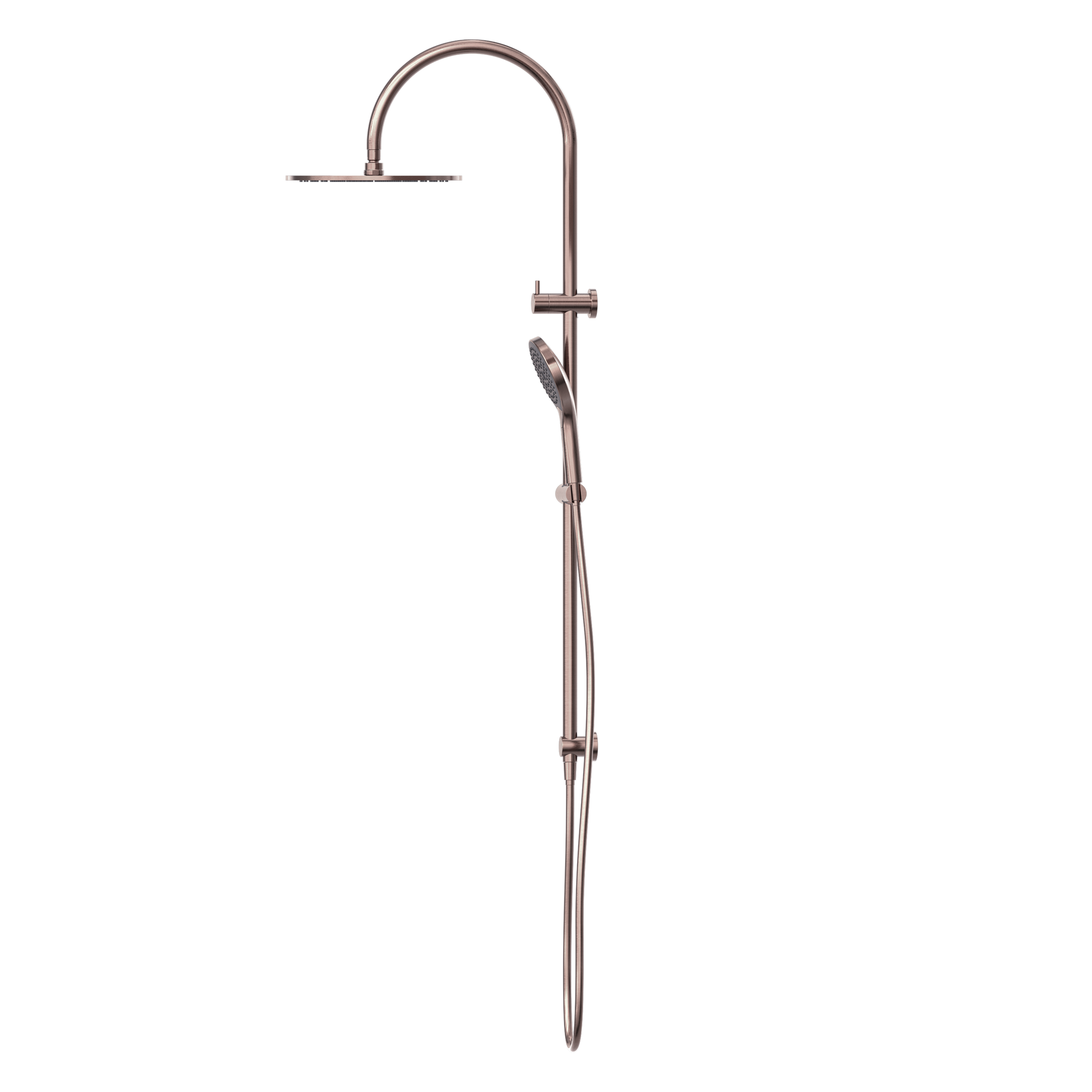 Mecca Twin Shower With Air Shower II Brushed Bronze