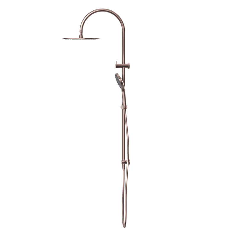 Mecca Twin Shower With Air Shower II Brushed Bronze