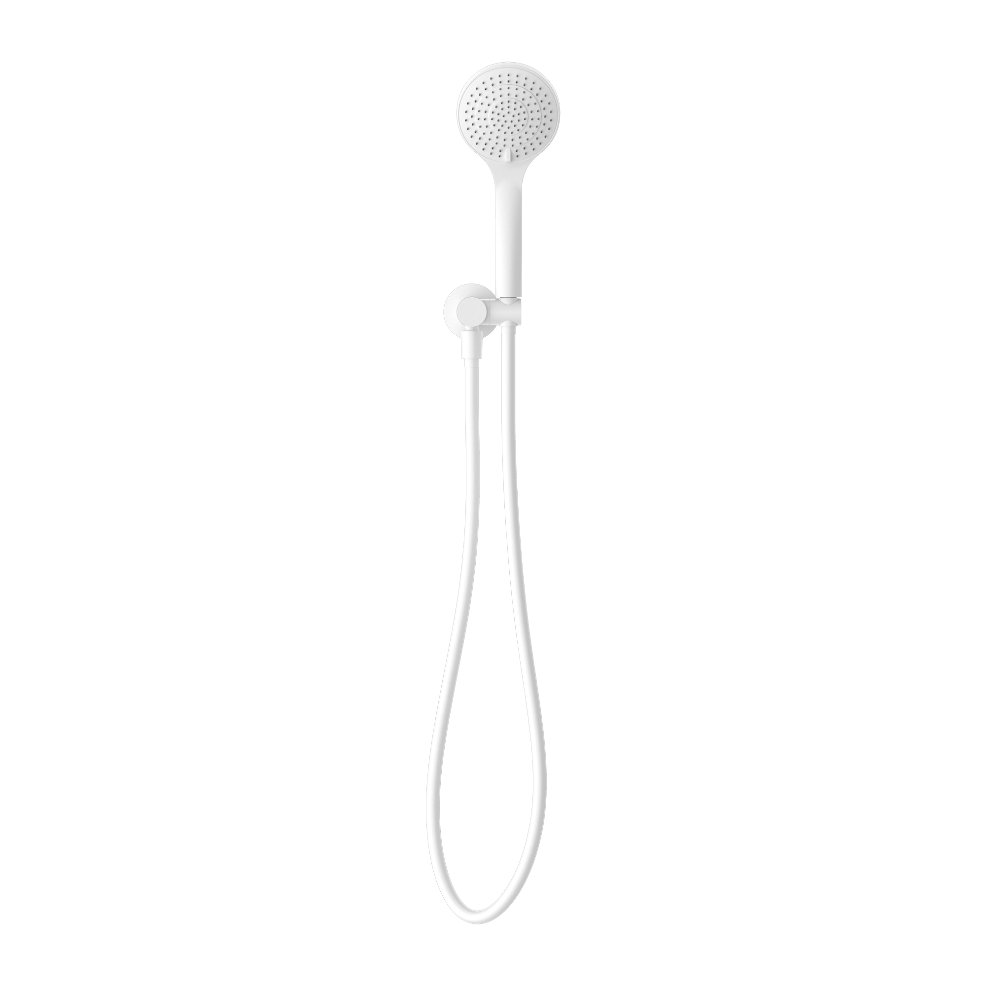 Mecca Shower On Bracket With Air Shower Matte White