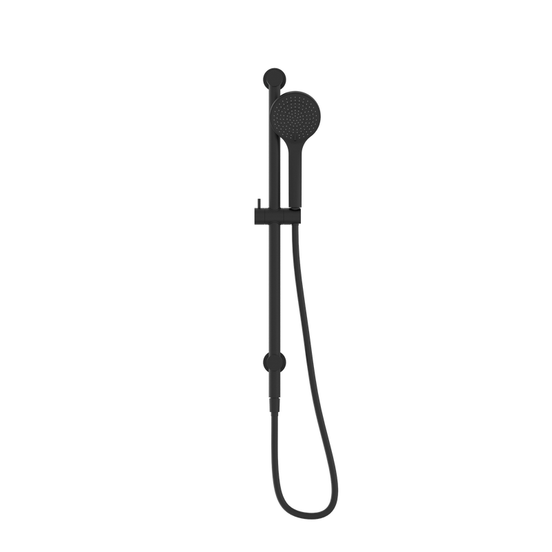 Mecca Shower Rail With Air Shower Matte Black