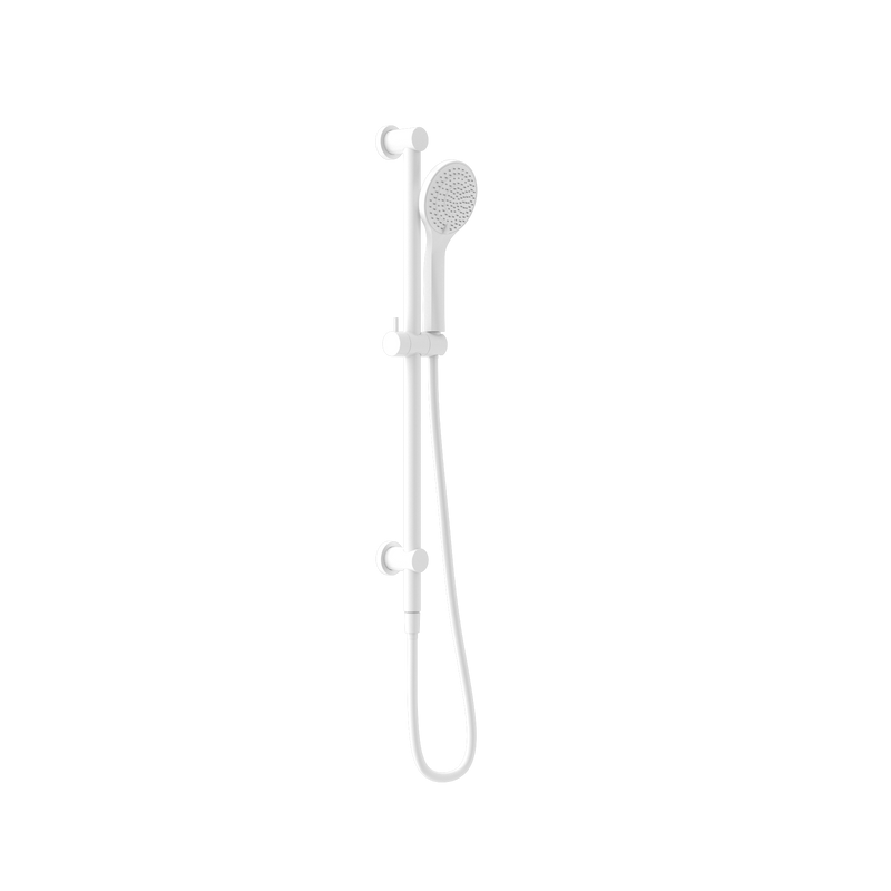 Mecca Shower Rail With Air Shower Matte White