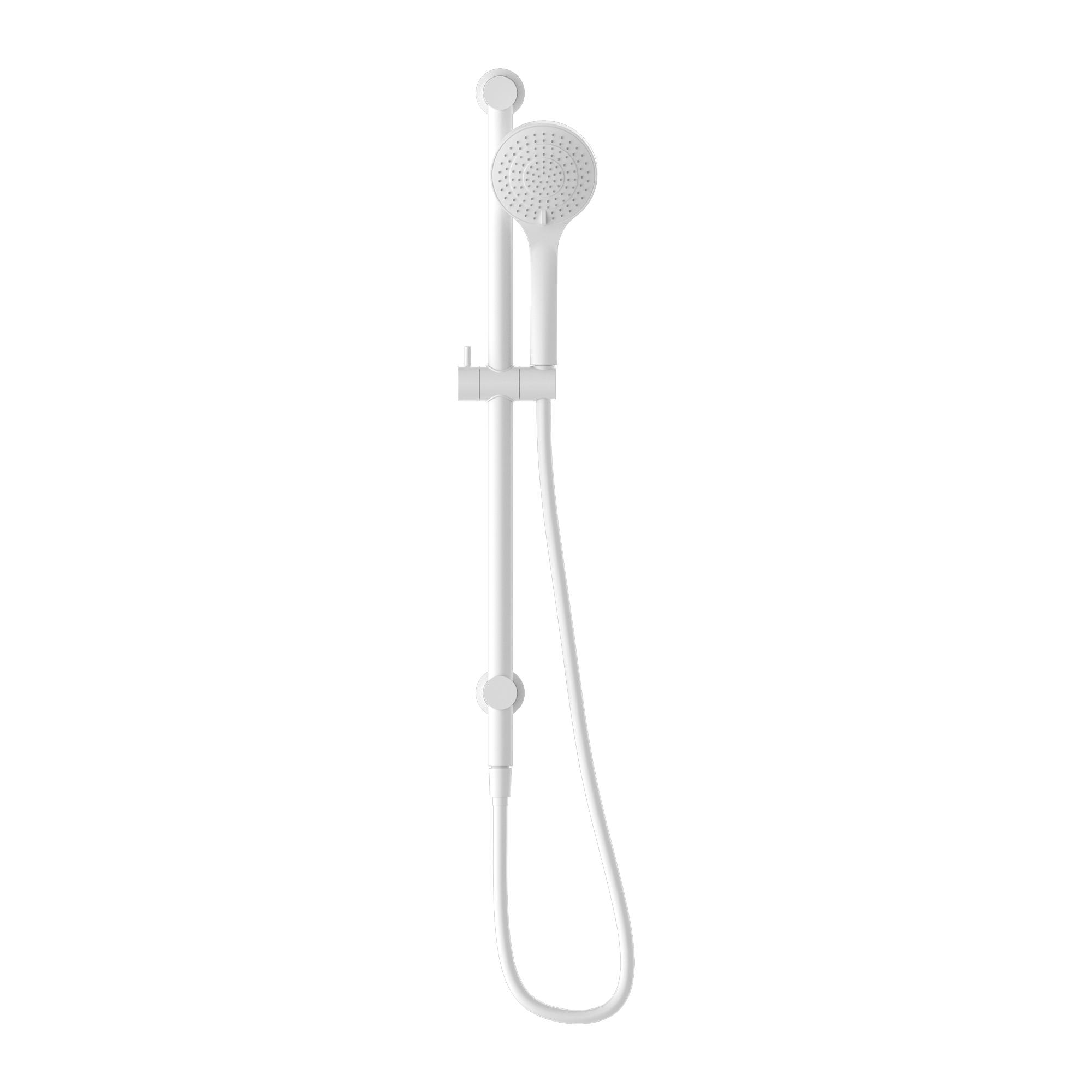 Mecca Shower Rail With Air Shower Matte White
