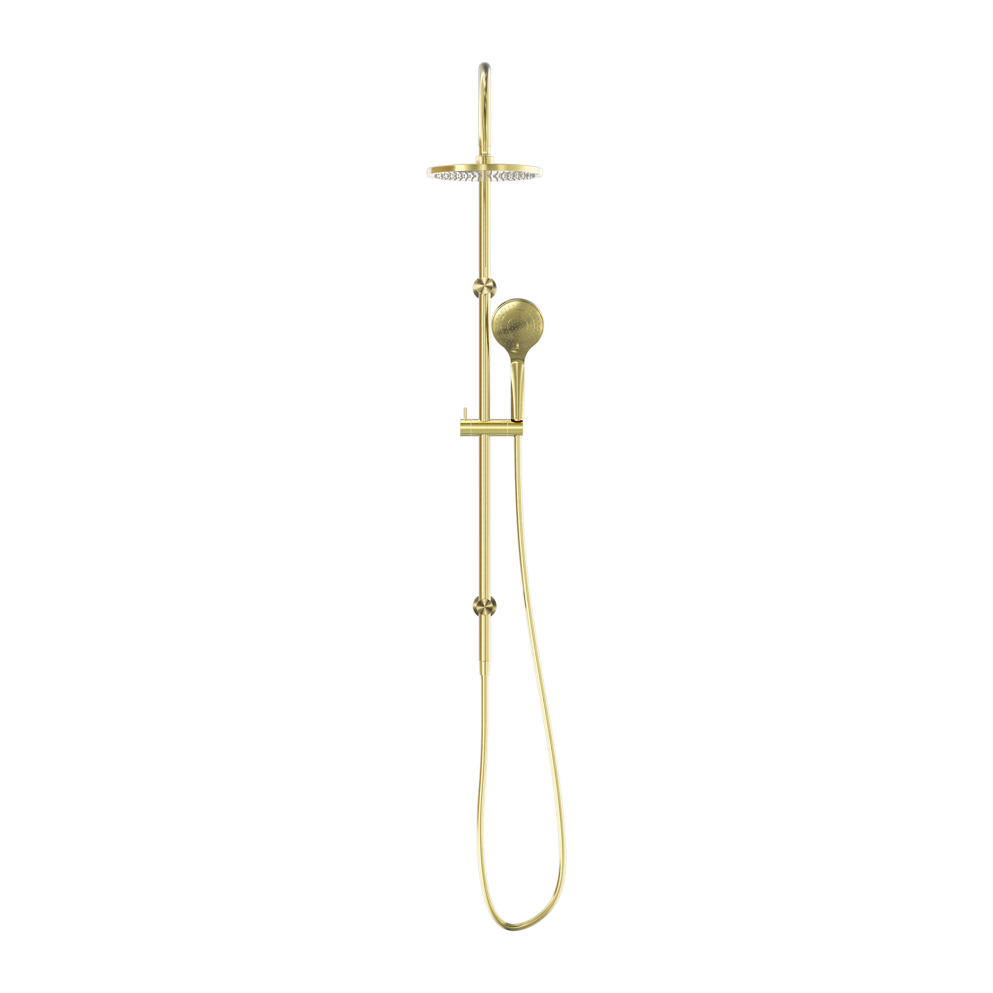 Mecca Twin Shower With Air Shower Brushed Gold