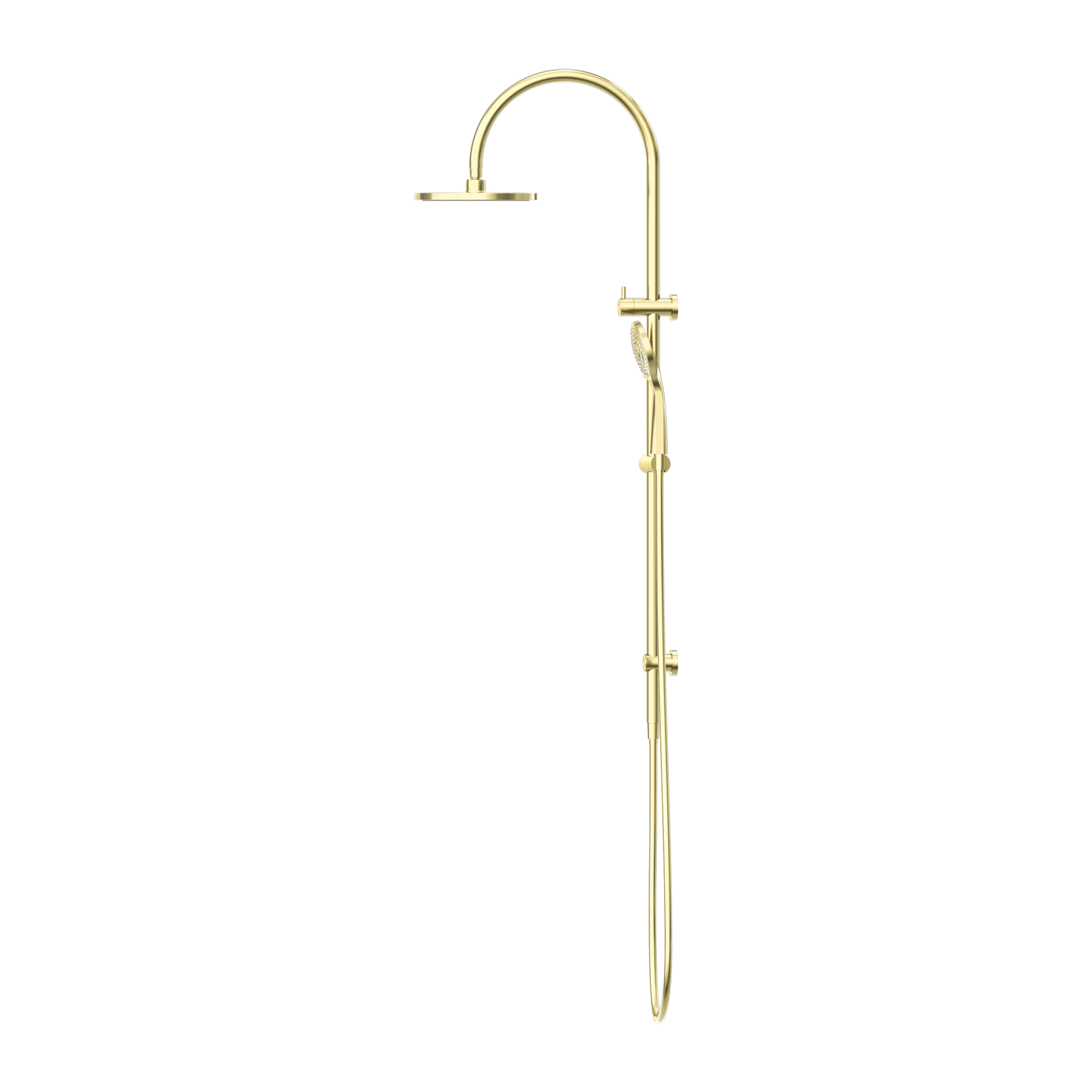 Mecca Twin Shower With Air Shower Brushed Gold