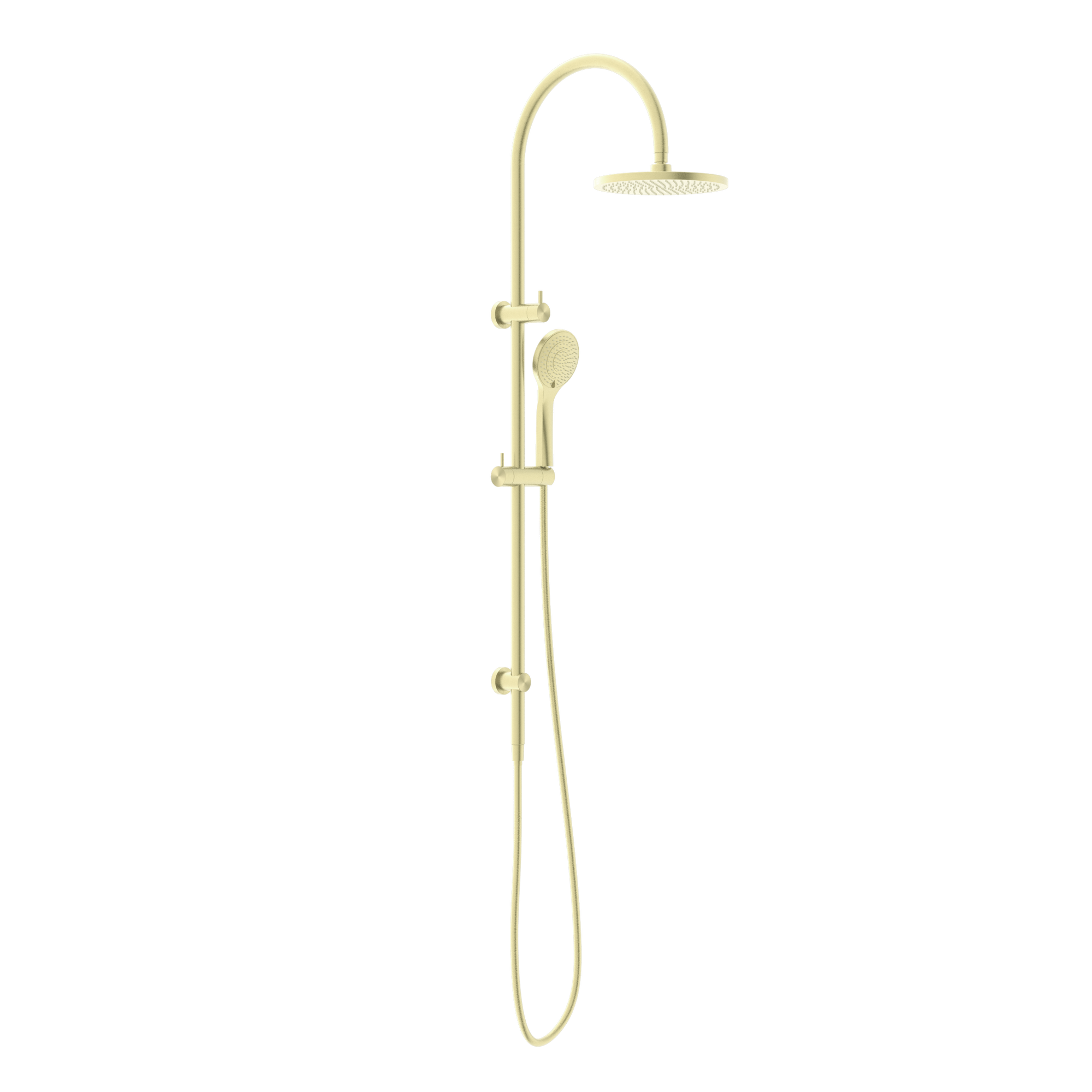 Mecca Twin Shower With Air Shower Brushed Gold