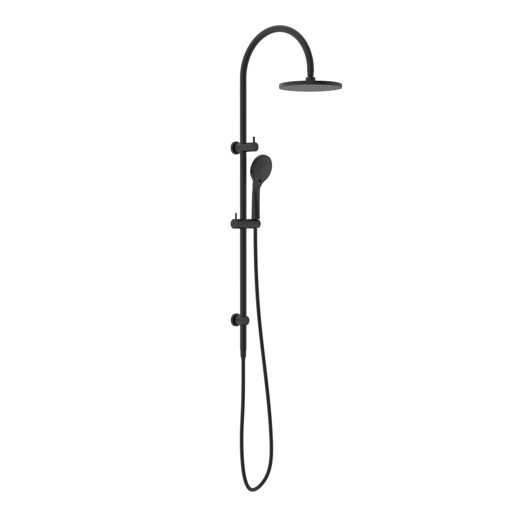 Mecca Twin Shower With Air Shower Matte Black