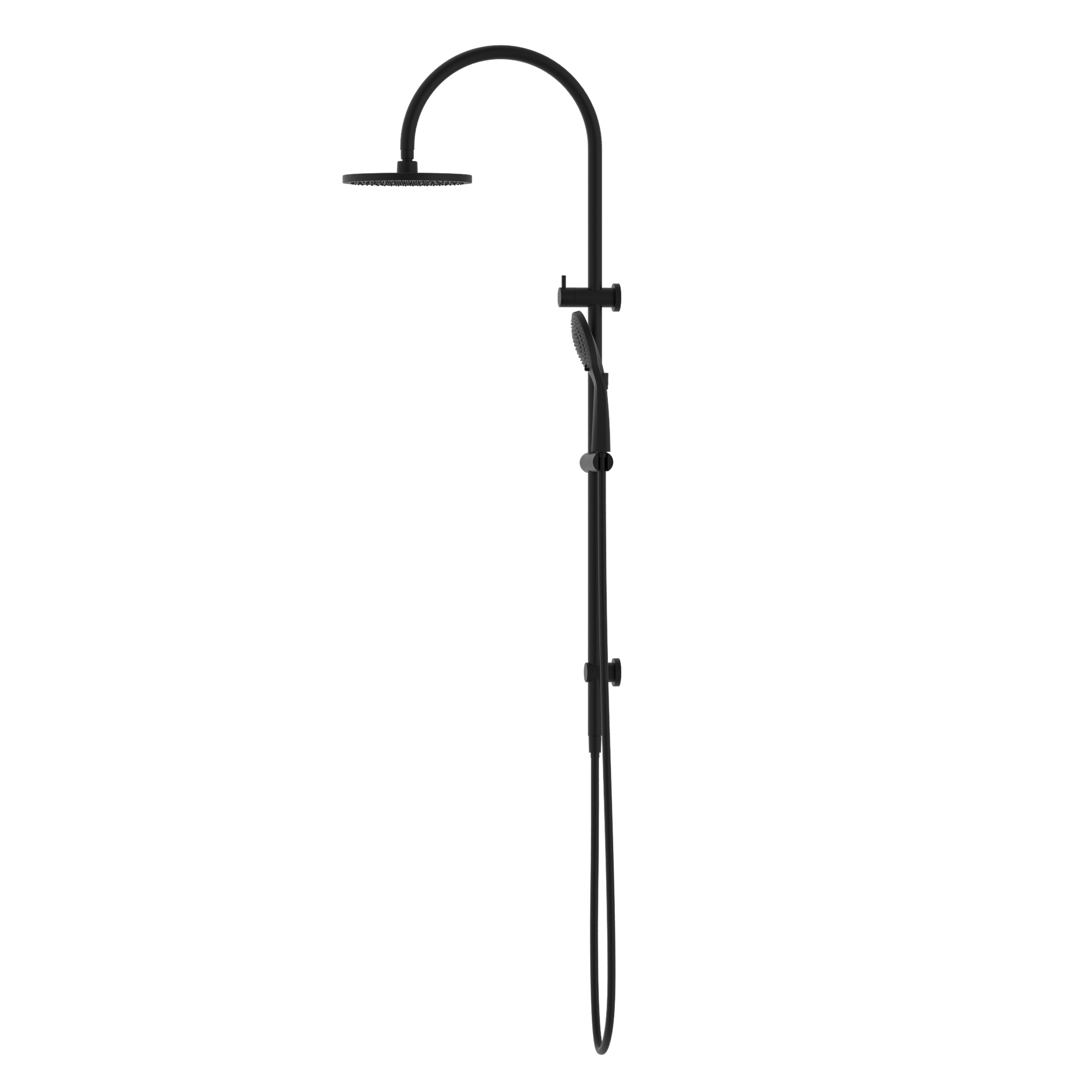 Mecca Twin Shower With Air Shower Matte Black