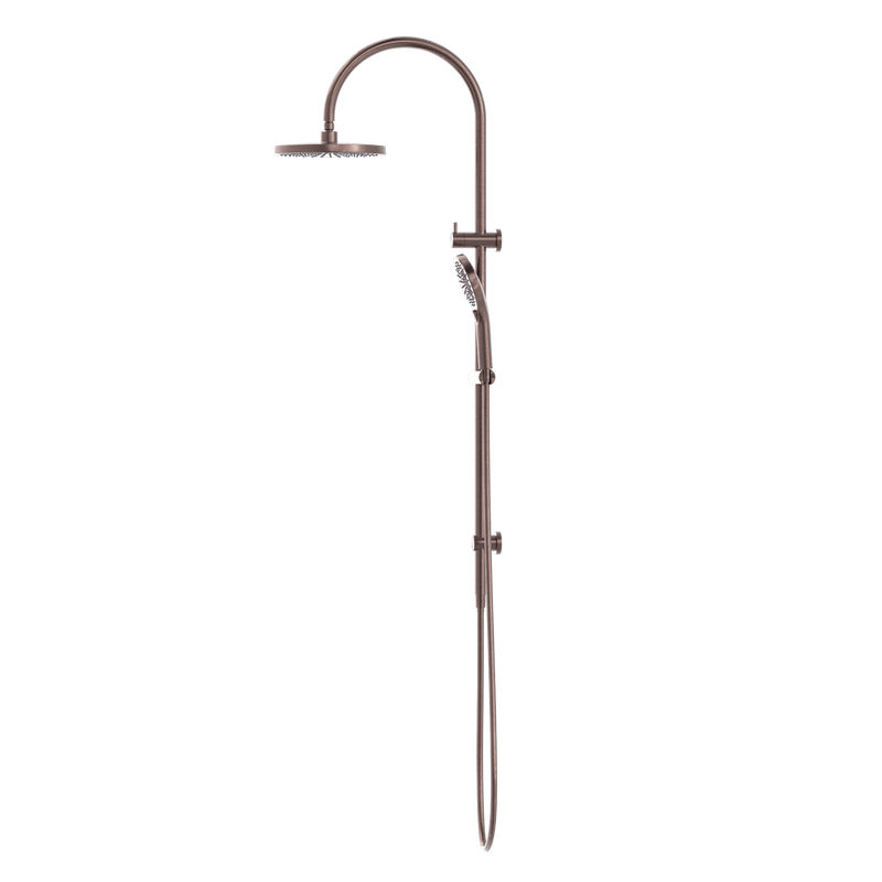 Mecca Twin Shower Brushed Bronze