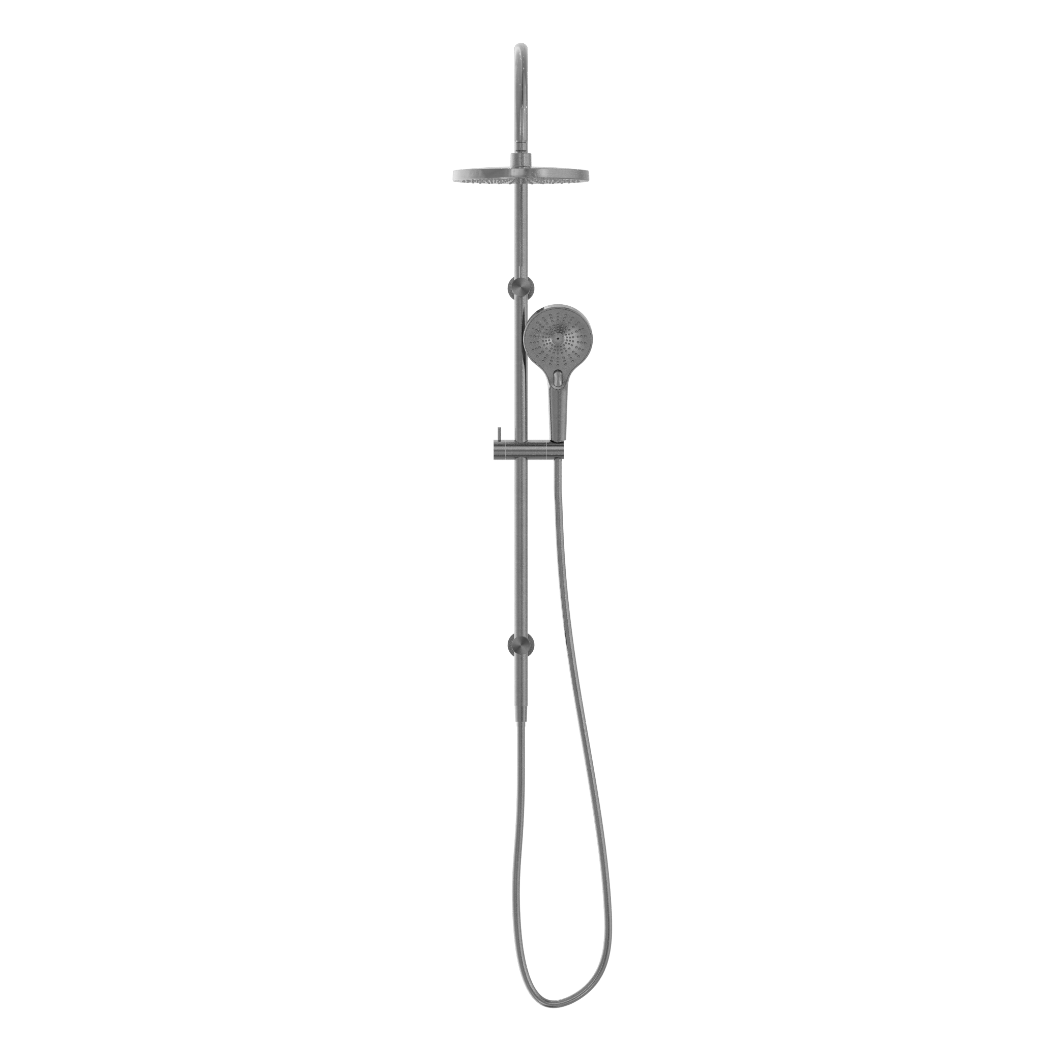Mecca Twin Shower Gun Metal