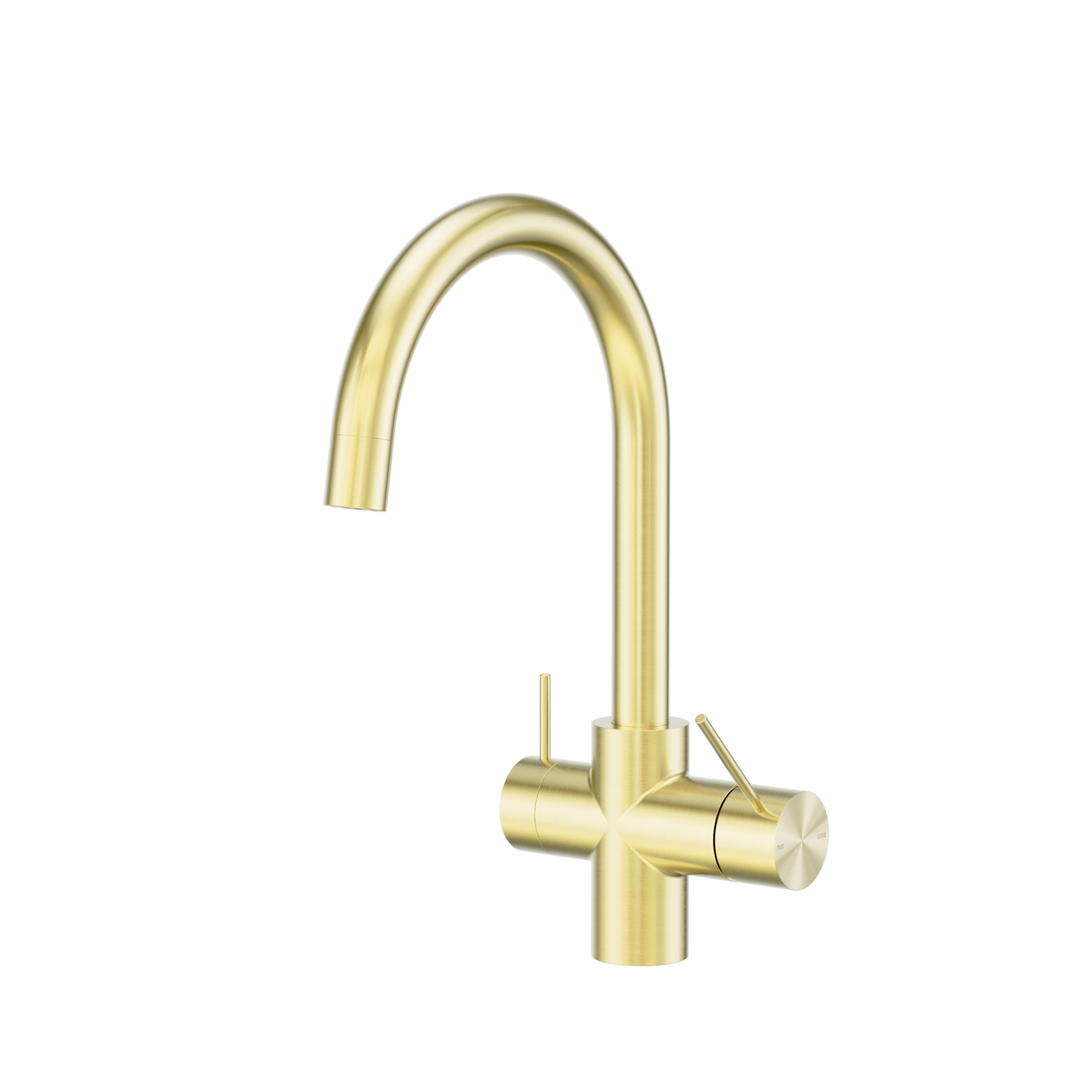 Mecca 3 Way Filtered Mixer Tap Brushed Gold