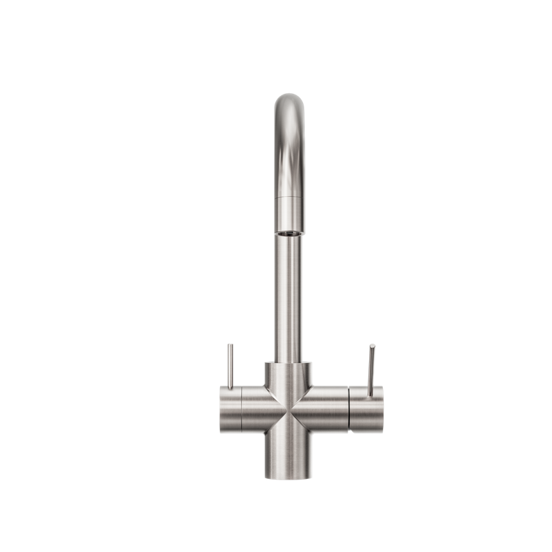 Mecca 3 Way Filtered Mixer Tap Brushed Nickel