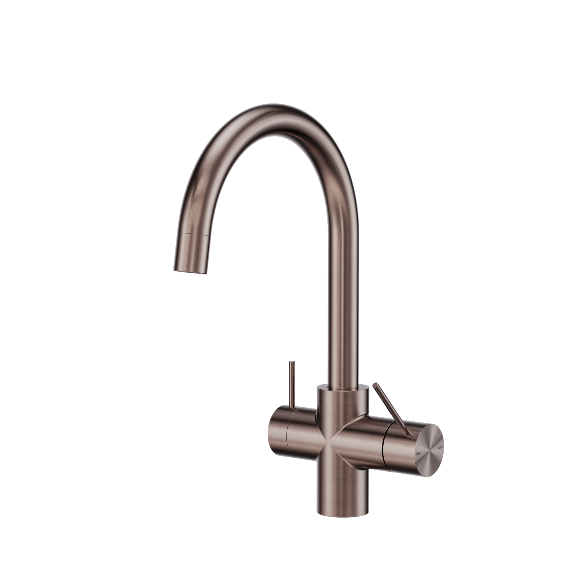 Mecca 3 Way Filtered Mixer Tap Brushed Bronze
