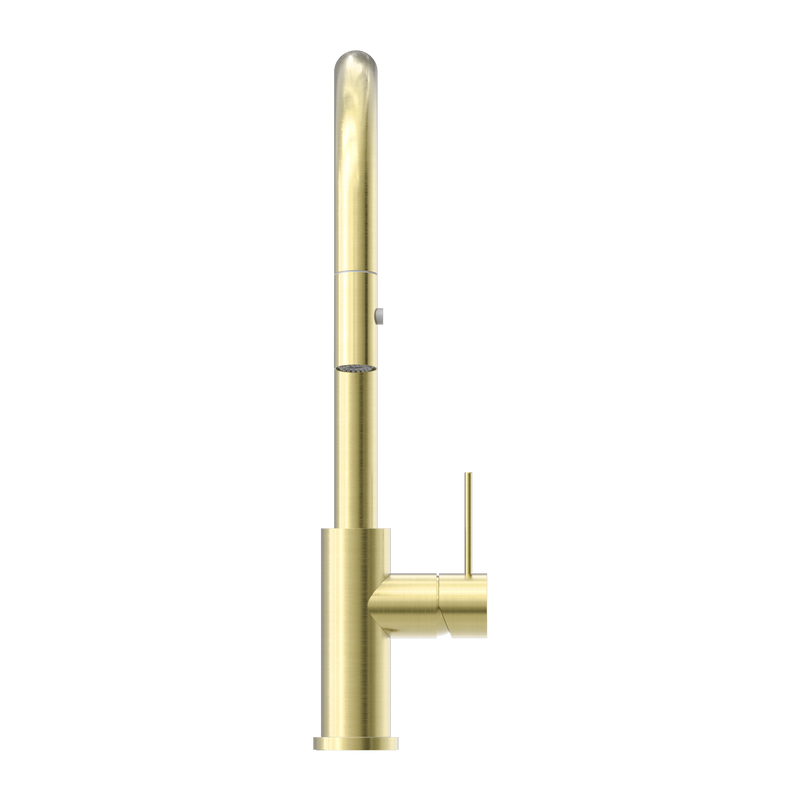 Mecca Pull Out Sink Mixer With Vegie Spray Function Brushed Gold