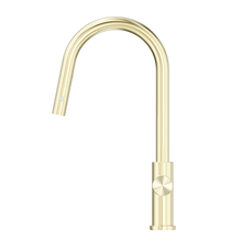 Mecca Pull Out Sink Mixer With Vegie Spray Function Brushed Gold