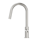 Mecca Pull Out Sink Mixer With Vegie Spray Function Brushed Nickel