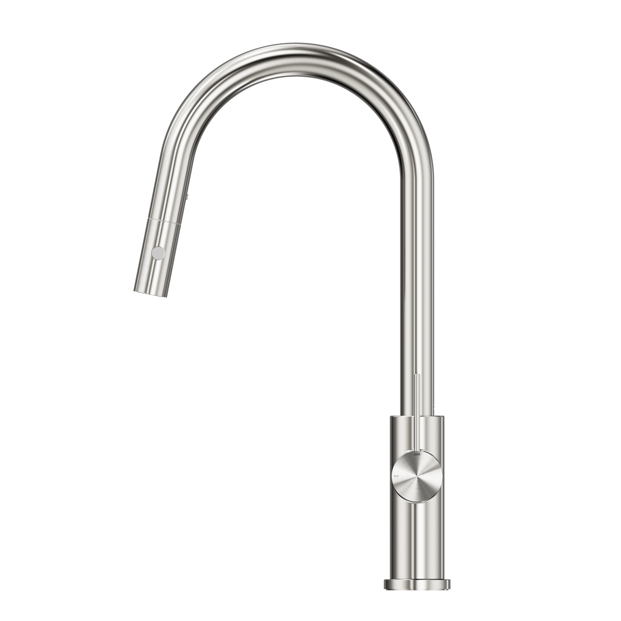 Mecca Pull Out Sink Mixer With Vegie Spray Function Brushed Nickel