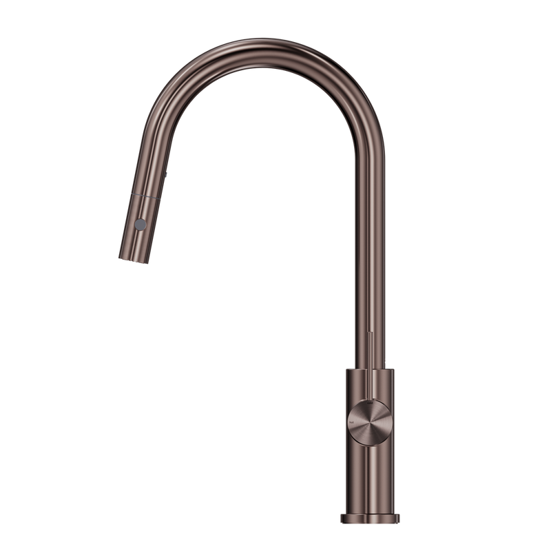 Mecca Pull Out Sink Mixer With Vegie Spray Function Brushed Bronze