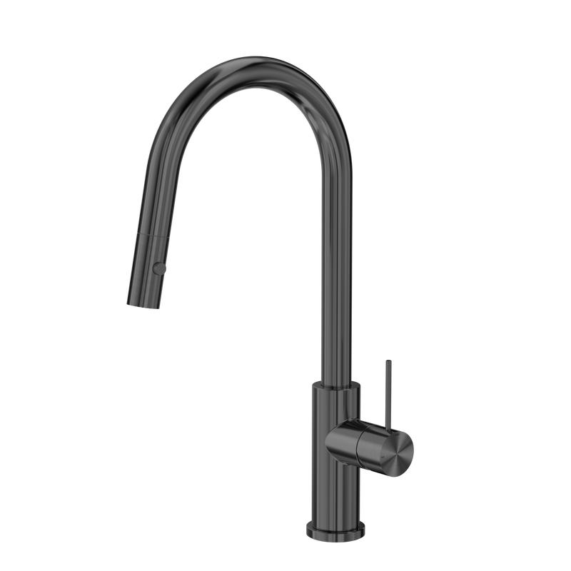 Mecca Pull Out Sink Mixer With Vegie Spray Function Gun Metal