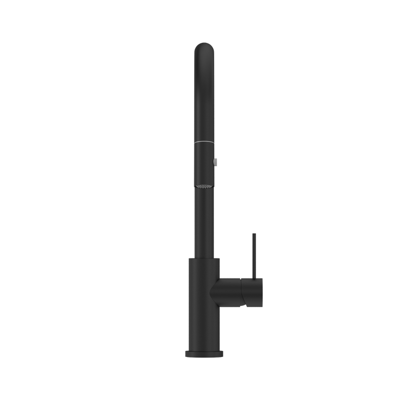 Mecca Pull Out Sink Mixer With Vegie Spray Function Matte Black