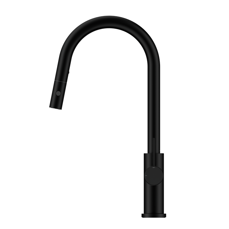 Mecca Pull Out Sink Mixer With Vegie Spray Function Matte Black