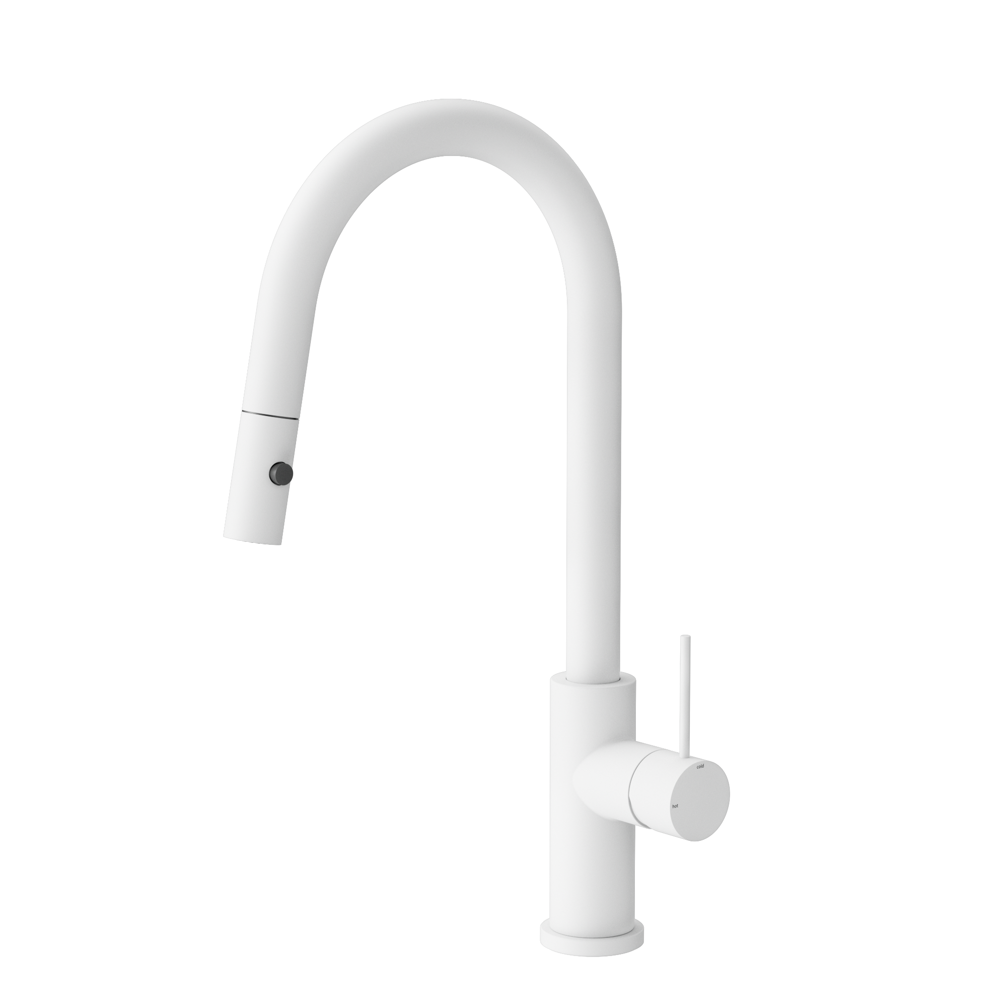 Mecca Pull Out Sink Mixer With Vegie Spray Function Matte White