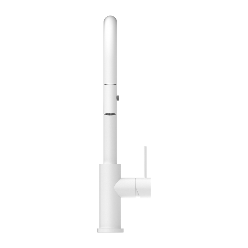 Mecca Pull Out Sink Mixer With Vegie Spray Function Matte White