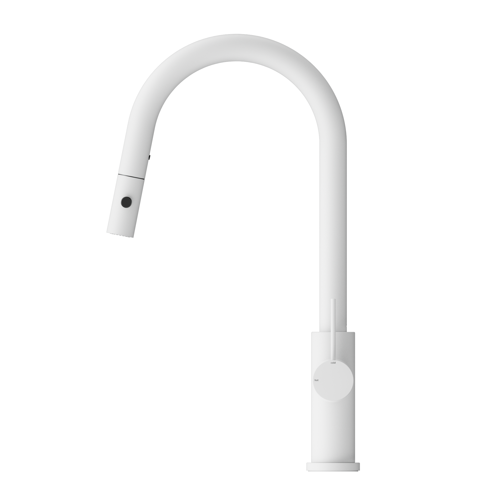 Mecca Pull Out Sink Mixer With Vegie Spray Function Matte White