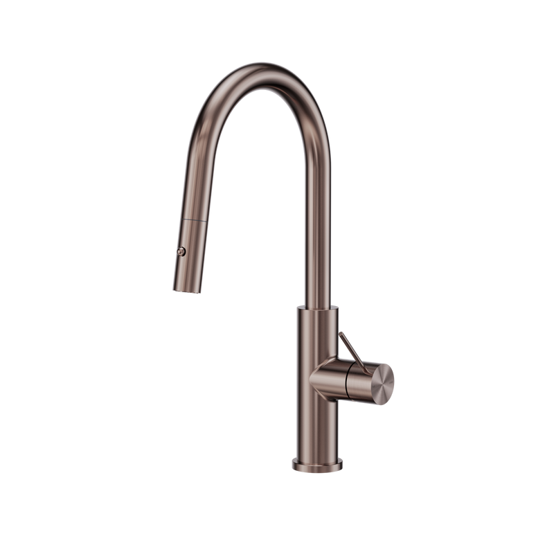 Mecca Smart Sensor Pull Out Kitchen Mixer Brushed Bronze