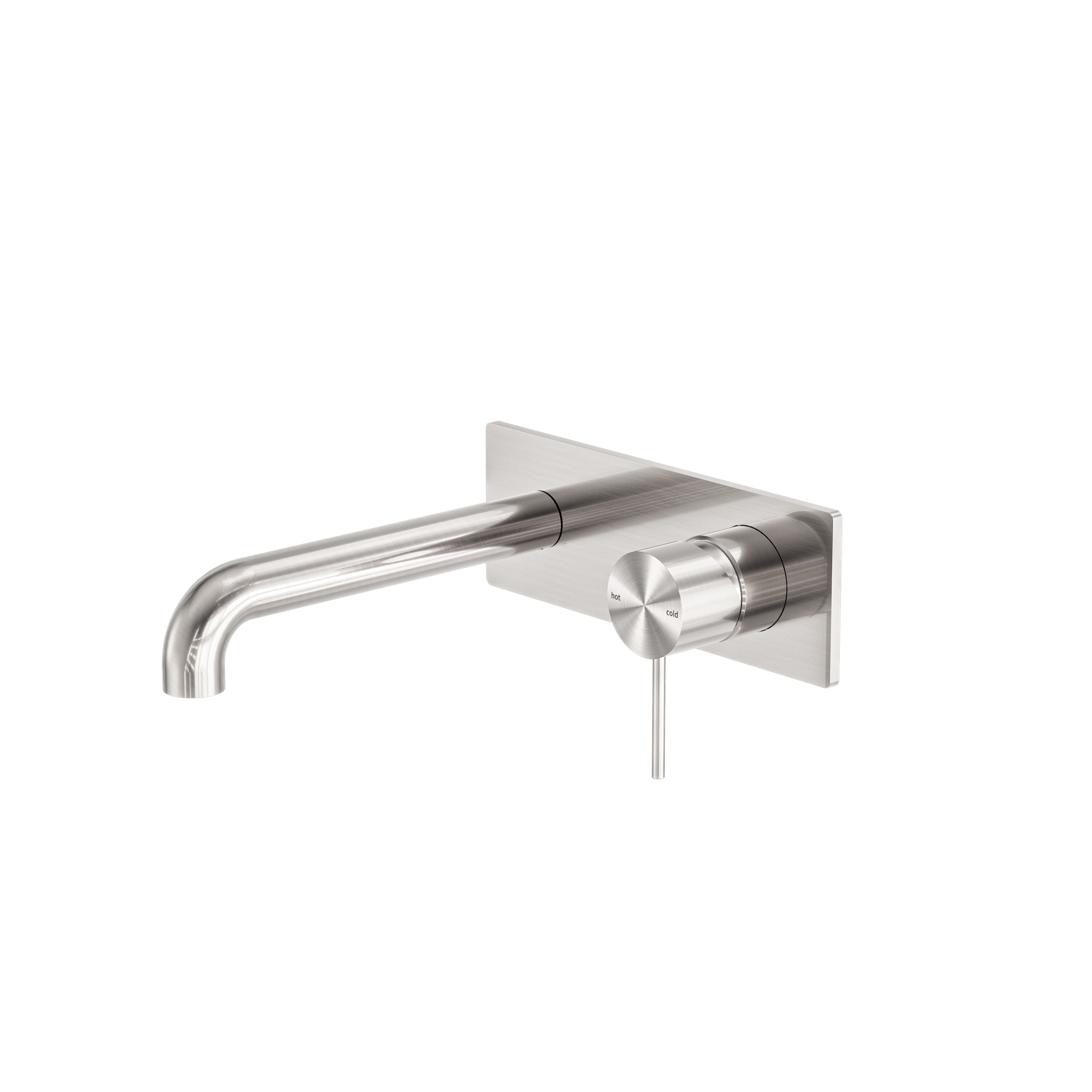 Mecca Wall Basin/Bath Mixer 120mm Brushed Nickel