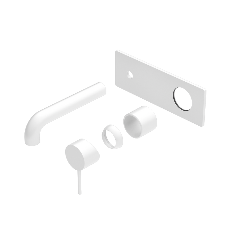 Mecca Wall Basin/Bath Mixer 120mm Trim Kits Only Matte White