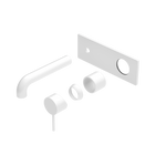 Mecca Wall Basin/Bath Mixer 120mm Trim Kits Only Matte White
