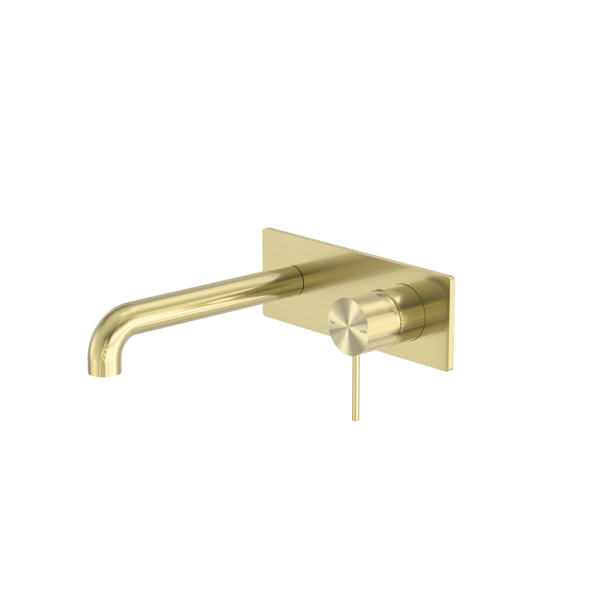 Mecca Wall Basin/Bath Mixer 160mm Brushed Gold