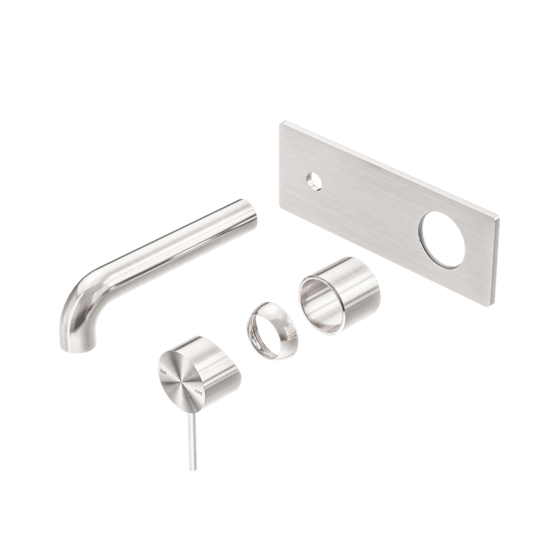 Mecca Wall Basin/Bath Mixer 160mm Trim Kits Only Brushed Nickel