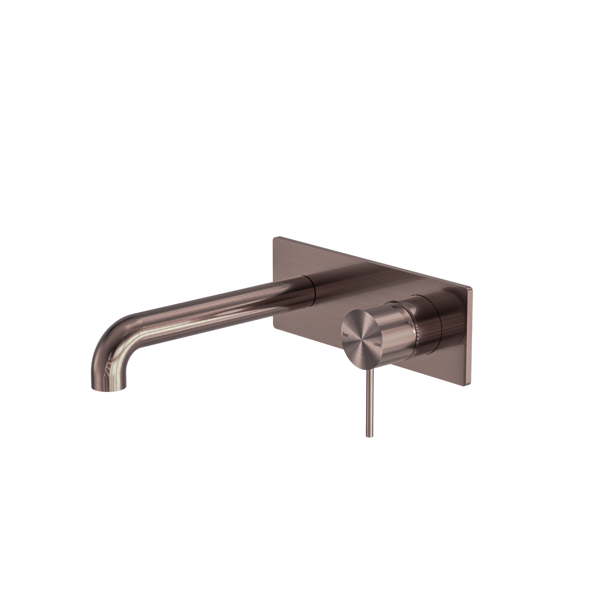 Mecca Wall Basin/Bath Mixer 185mm Brushed Bronze