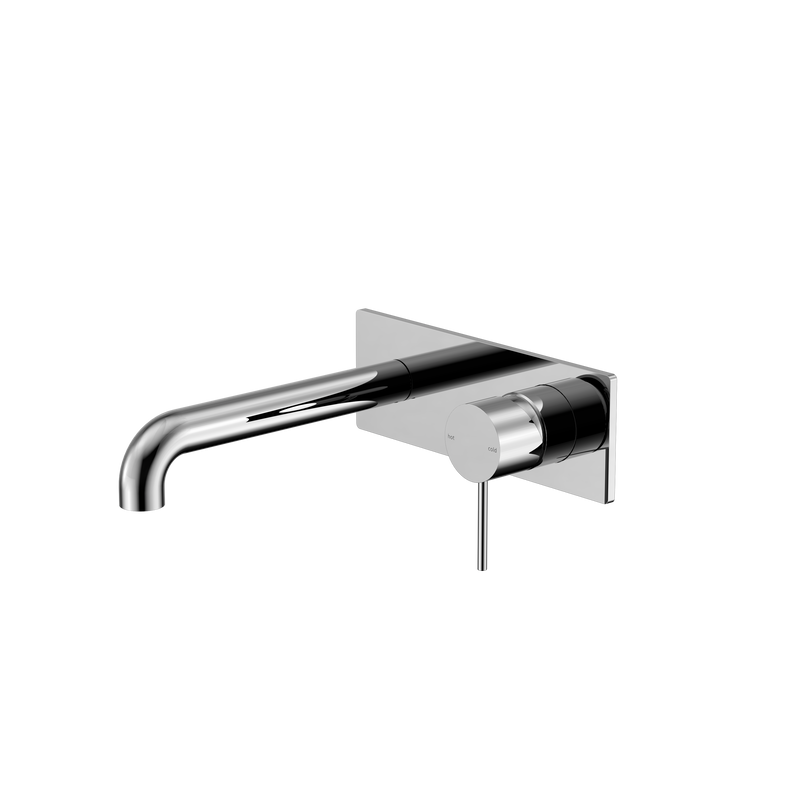 Mecca Wall Basin/Bath Mixer 185mm Chrome