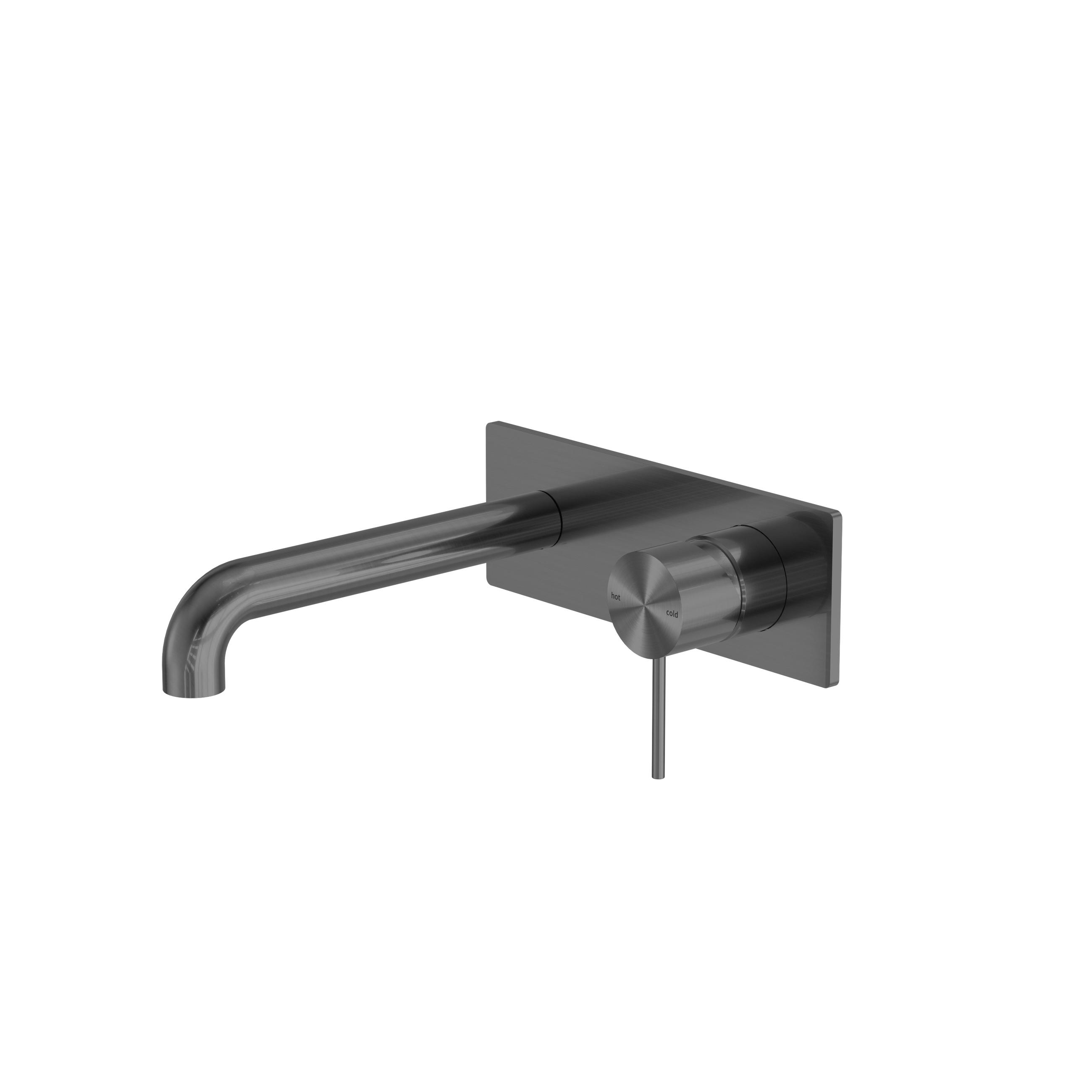 Mecca Wall Basin/Bath Mixer 185mm Gun Metal