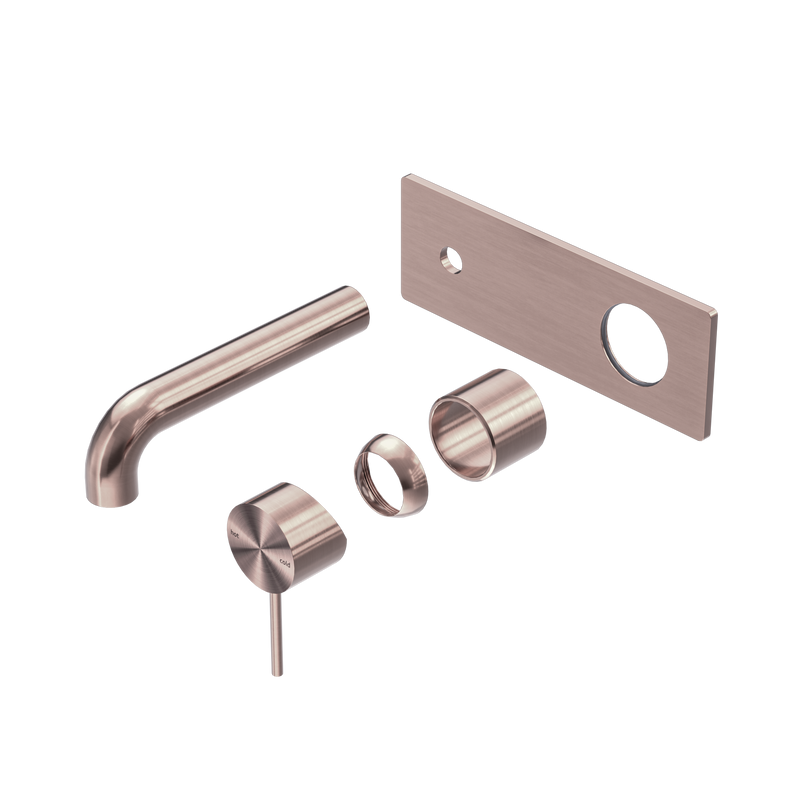 Mecca Wall Basin/Bath Mixer 185mm Trim Kits Only Brushed Bronze