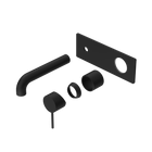 Mecca Wall Basin/Bath Mixer 185mm Trim Kits Only Matte Black