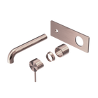 Mecca Wall Basin/Bath Mixer 230mm Trim Kits Only Brushed Bronze