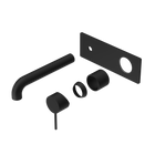 Mecca Wall Basin/Bath Mixer 230mm Trim Kits Only Matte Black
